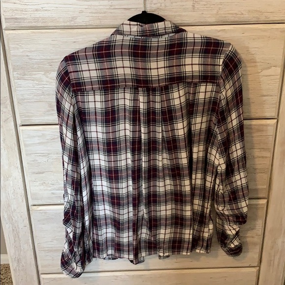 Plaid Button Down T Shirt - Picture 2 of 2